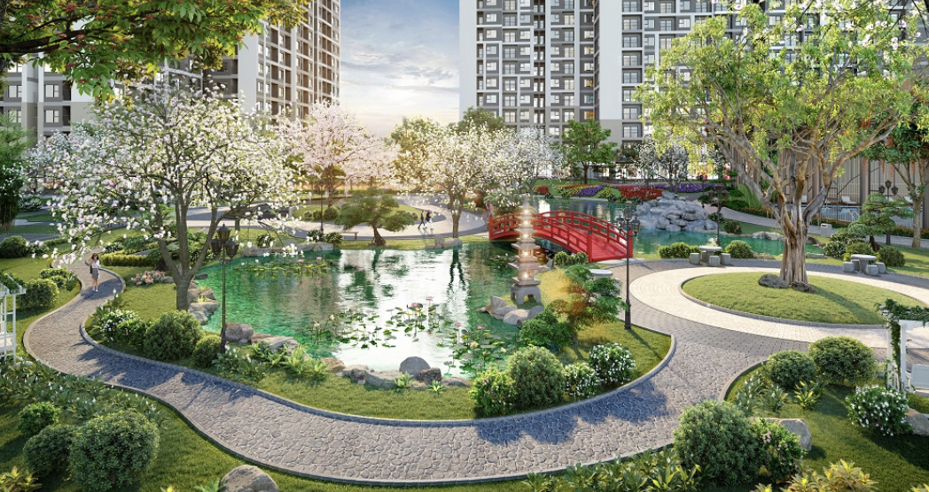 Bán căn góc 3 phòng ngủ view Đường dạo Kimono toà SA1 The Sakura Vinhomes Smart City